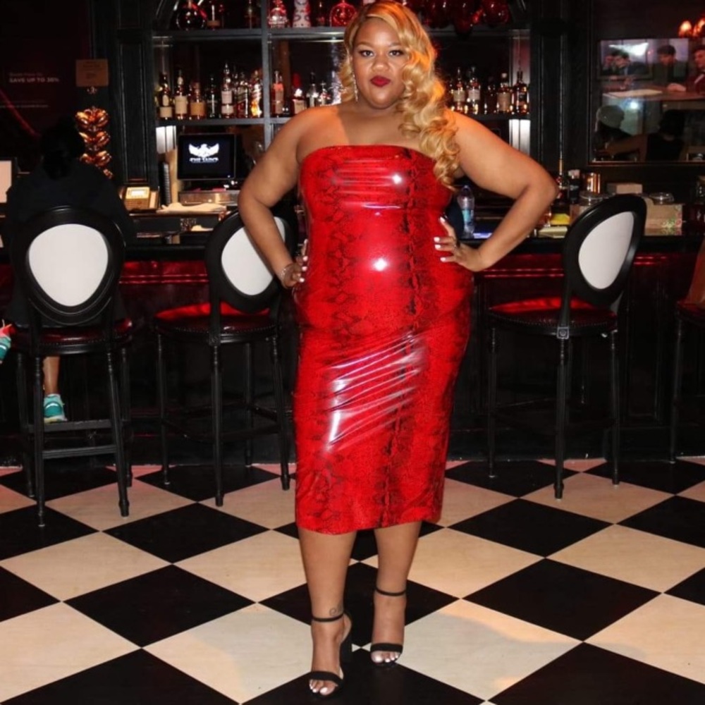 Snake print PLT dress
